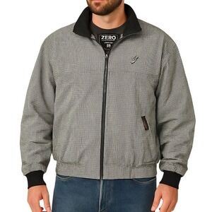Zero Restriction GORE-TEX Microlite Jacket L Made USA Houndstooth Golf Coat